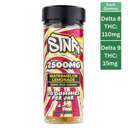 STNR 2500mg Delta 8+9 Gummies
