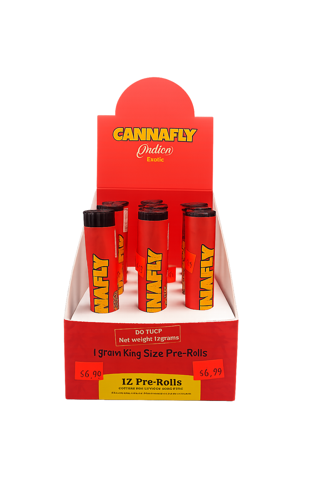 Cannafly D8 + THCP 1 Gram King Size Pre-Rolls